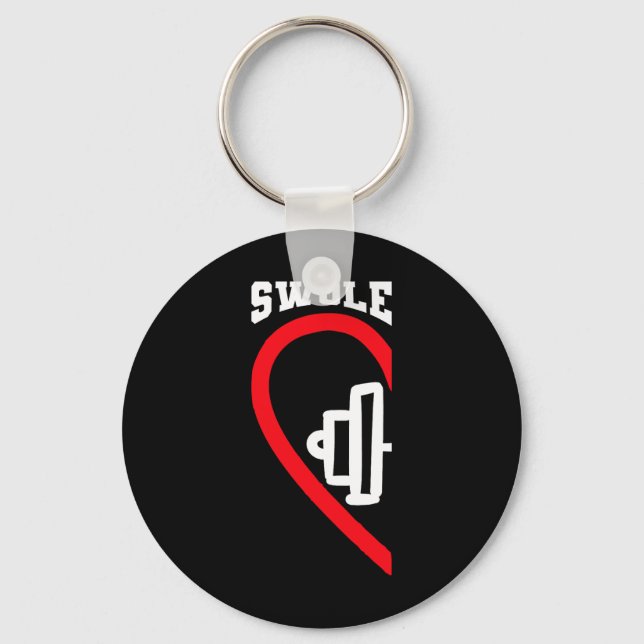 Swole Mates Cute Workout Matching Couples Valentin Keychain (Front)