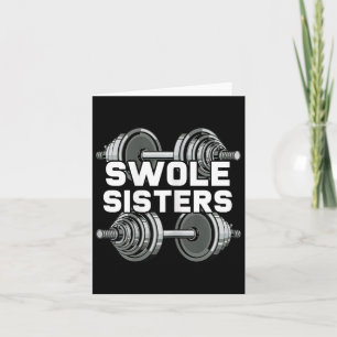 Swole Sisters Powerlifting Gym Workout Swole Gainz Card