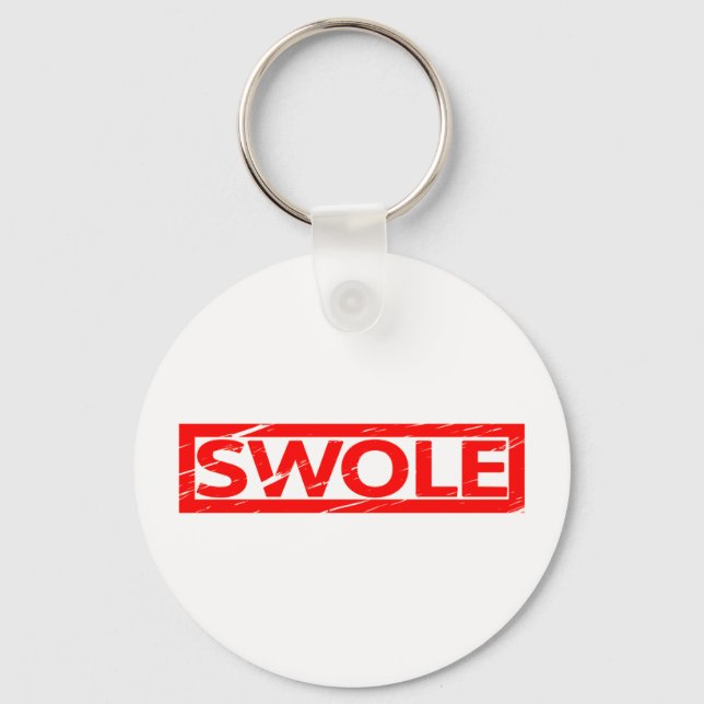 Swole Stamp Keychain (Front)