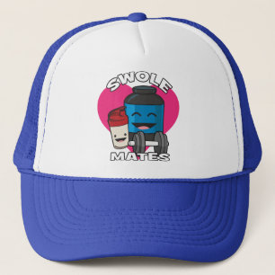 SWOLEMATES Funny Bodybuilding Protein Shake Trucker Hat