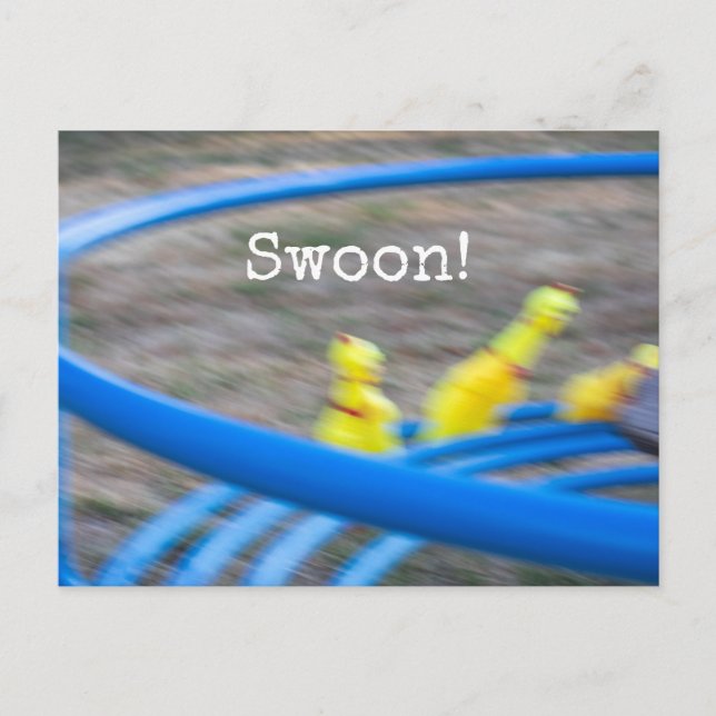 Swoon Rubber Chickens Postcard (Front)