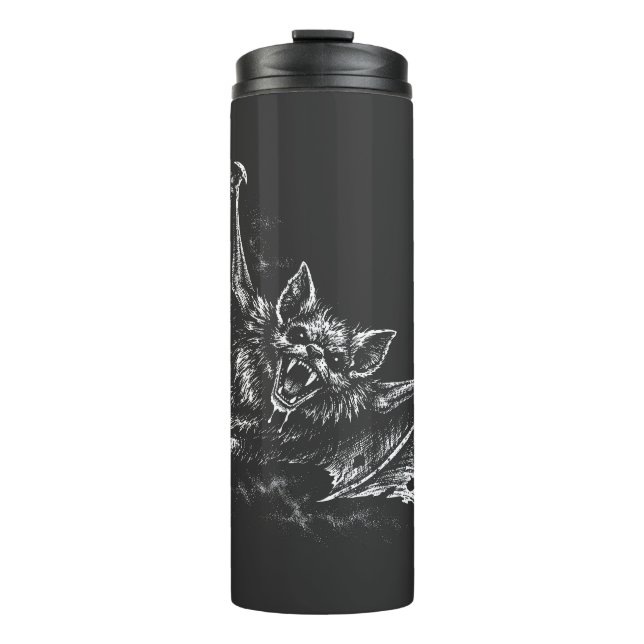 Swooping Bat - by BurnsInHell Thermal Tumbler (Front)