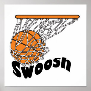 swoosh basketball poster