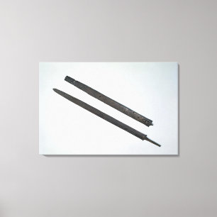 Sword and sheath, from La Tene, Switzerland Canvas Print
