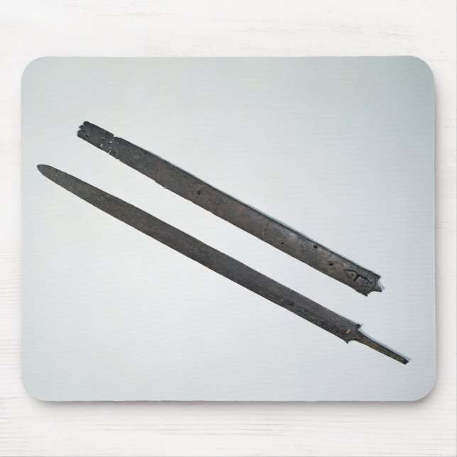 Sword and sheath, from La Tene, Switzerland Mouse Pad (Front)