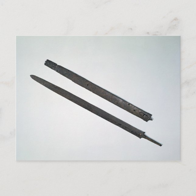 Sword and sheath, from La Tene, Switzerland Postcard (Front)