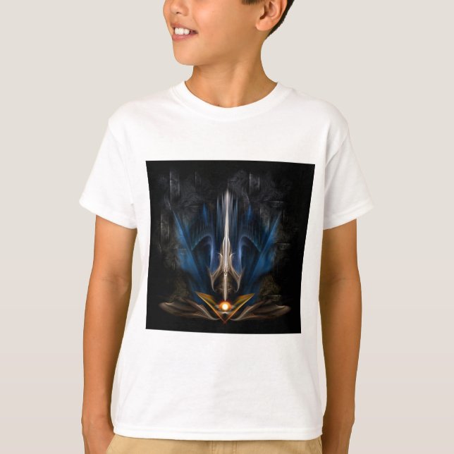 Sword OF Light Fractal Art T-Shirt (Front)