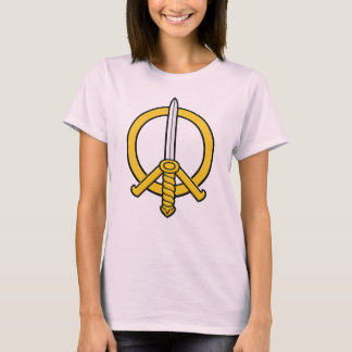 Sword of Peace Emblem - Medieval Peace Symbol Logo T-Shirt