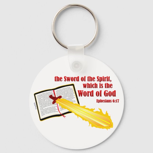 sword of the spirit christian gift keychain (Front)