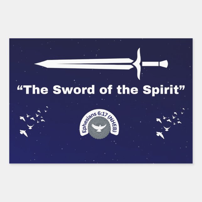 Sword of the Spirit - Wrapping Paper - 3 Sheets (Front 3)