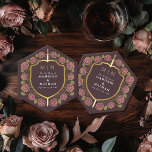 Sword & Shield Medieval Fantasy Monogram Wedding Paper Coaster<br><div class="desc">Invite your wedding guests with this Royal Sword & Shield Medieval Fantasy Monogram design. This design is perfect for couples seeking a regal, yet modern-day medieval fantasy aesthetic. Personalize the text, font, and colours to suit your design preferences. Matching Items in our shop for a complete party theme. Design is...</div>