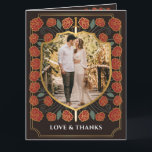 Sword & Shield Medieval Fantasy Monogram Wedding Thank You Card<br><div class="desc">Invite your wedding guests with this Royal Sword & Shield Medieval Fantasy Monogram design. This design is perfect for couples seeking a regal yet modern medieval fantasy aesthetic. Personalize the text, font, and colours to suit your design preferences. Matching Items in our shop for a complete party theme. Design is...</div>