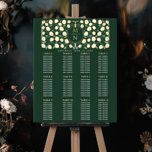 Sword & Shield Medieval Monogram  Seating Chart