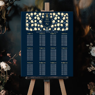 Sword & Shield Medieval Monogram Seating Chart