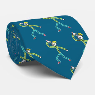 Sword Swallowing Stickman Tie