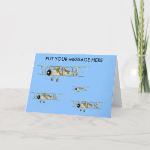 Swordfish Biplane  greetings card