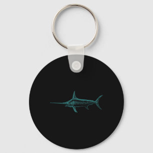 Swordfish Marlin Sword Fish Broadbill Xiphias Glad Keychain