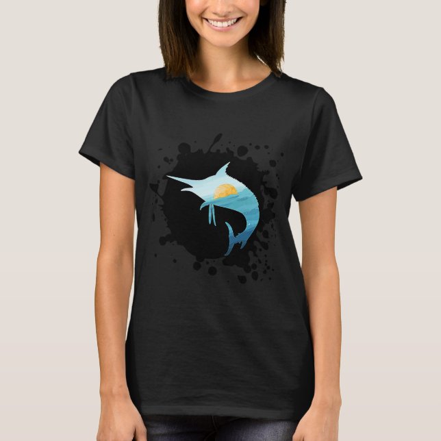 Swordfish Marlin Sword Fish Broadbill Xiphias Glad T-Shirt (Front)
