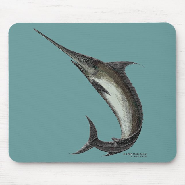 Swordfish Mouse Pad (Front)