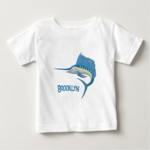 Swordfish sailfish fun cartoon illustration baby T-Shirt
