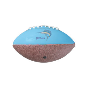 Swordfish sailfish fun cartoon illustration football