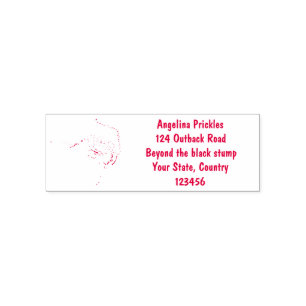 Swordfish sailfish fun cartoon illustration self-inking stamp