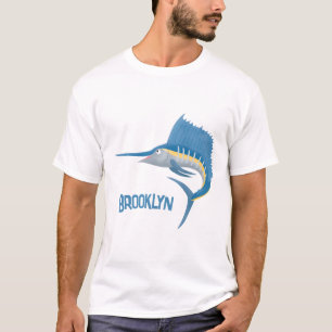 Swordfish sailfish fun cartoon illustration T-Shirt