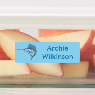 Swordfish sailfish fun cartoon personalized