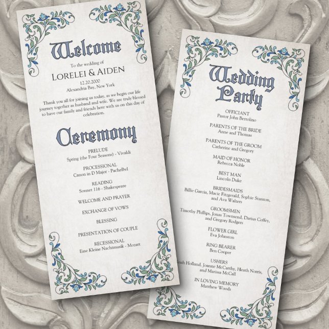 Swords Gamer Fantasy Wedding Program (Creator Uploaded)