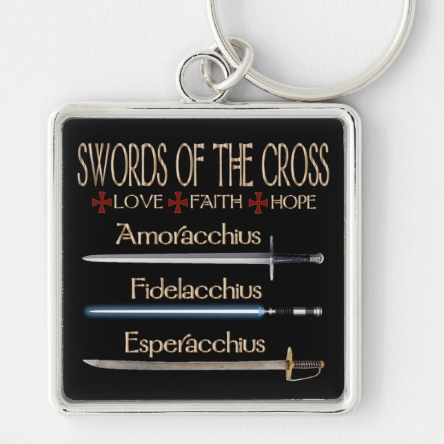 Swords Of The Cross Dresden Fans Keychain (Front)