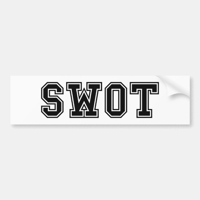 SWOT BUMPER STICKER (Front)