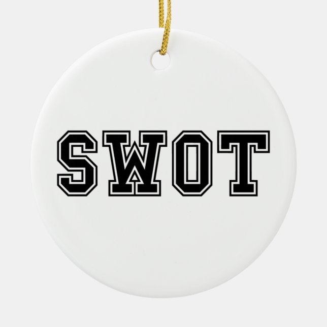 SWOT CERAMIC ORNAMENT (Front)