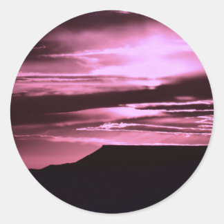 SWRoseMesaSunset Classic Round Sticker