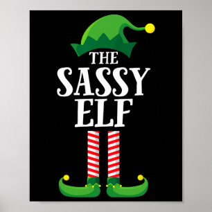 Sy Elf Matching Family Group Christmas Party Poster