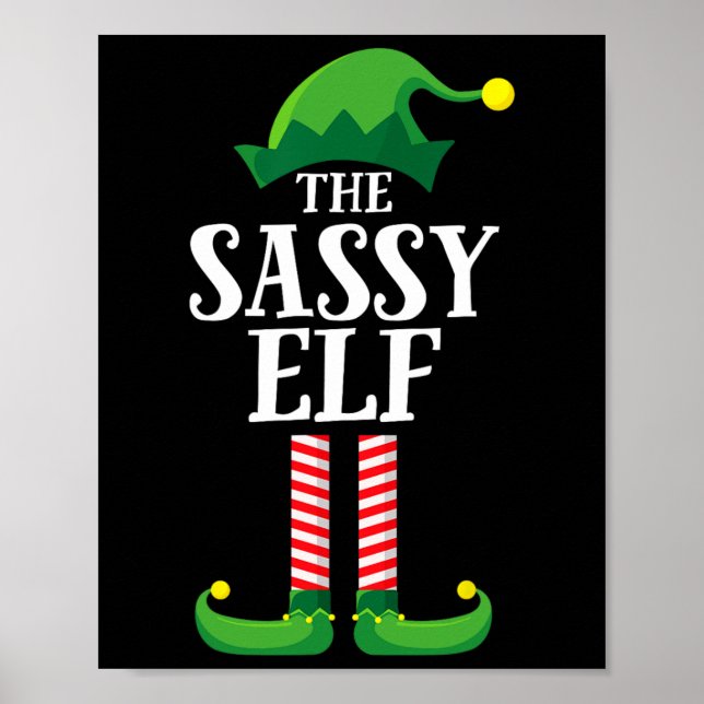 Sy Elf Matching Family Group Christmas Party  Poster (Front)