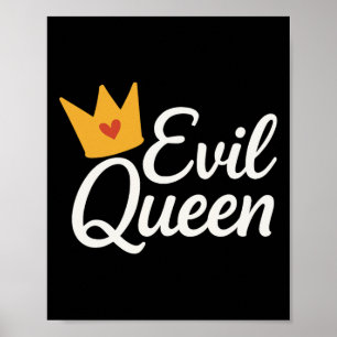 Sy Evil Queen Crown Funny Costume  Poster