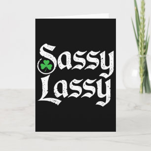 Sy Ly St. Patrick's Day Funny By Girls Kids Lie  Card