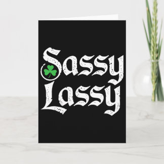 Sy Ly St. Patrick's Day Funny By Girls Kids Lie Card