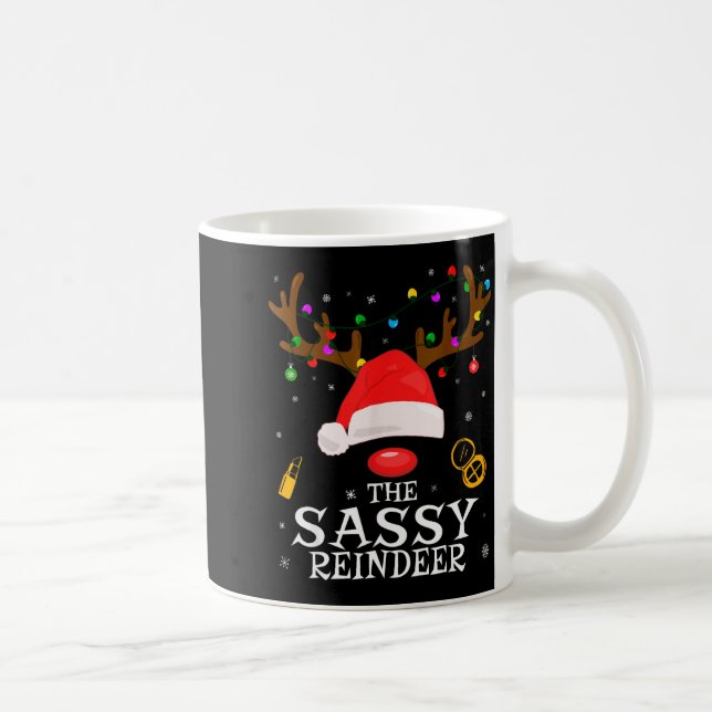 Sy Reindeer Family Matching Christmas Sy Women Gir Coffee Mug (Right)