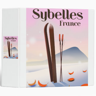 Sybelles France Ski poster Binder