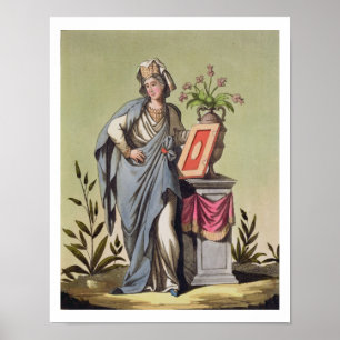 Sybil of Cumae, No. 16 from 'Antique Rome', engrav Poster