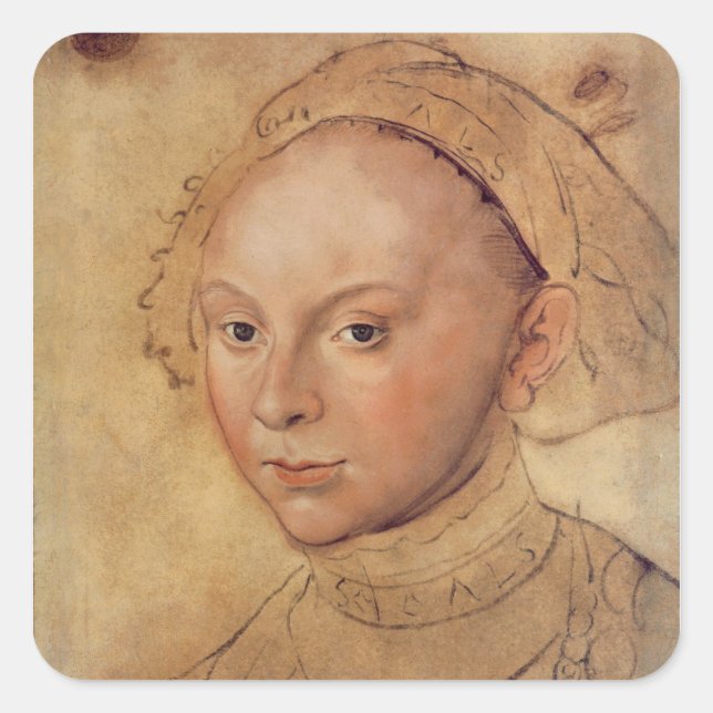Sybille of Cleves Square Sticker (Front)