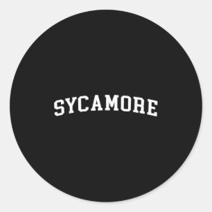 Sycamore classic round sticker
