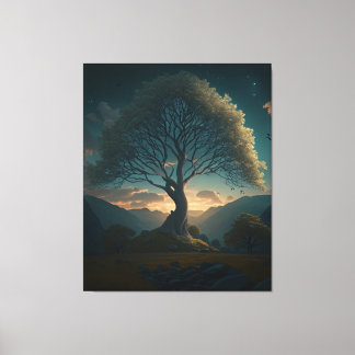 sycamore gap canvas print