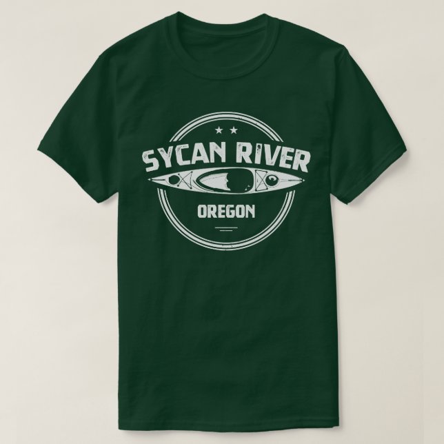 Sycan River Oregon Kayaking  T-Shirt (Design Front)