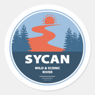 Sycan Wild And Scenic River Oregon Classic Round Sticker