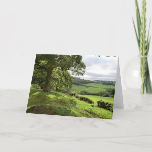 Sycharth in Powys, Wales, During Autumn Equinox Card