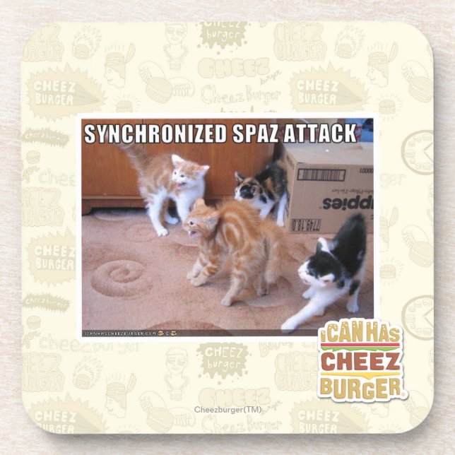 Sychronized Spaz Attack Coaster (Front)