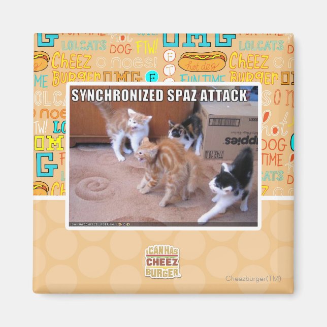 Sychronized Spaz Attack Magnet (Front)