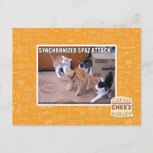 Sychronized Spaz Attack Postcard